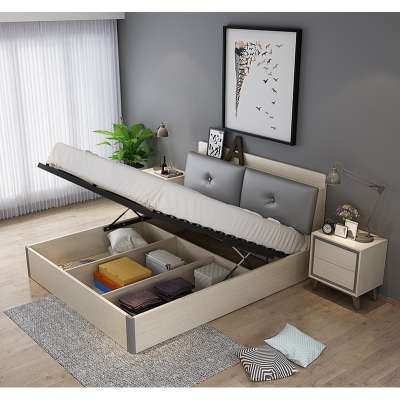 2018 latest design furniture nordic hydraulic bed